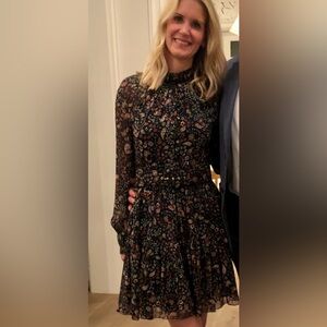 NICHOLAS Black Floral Dress